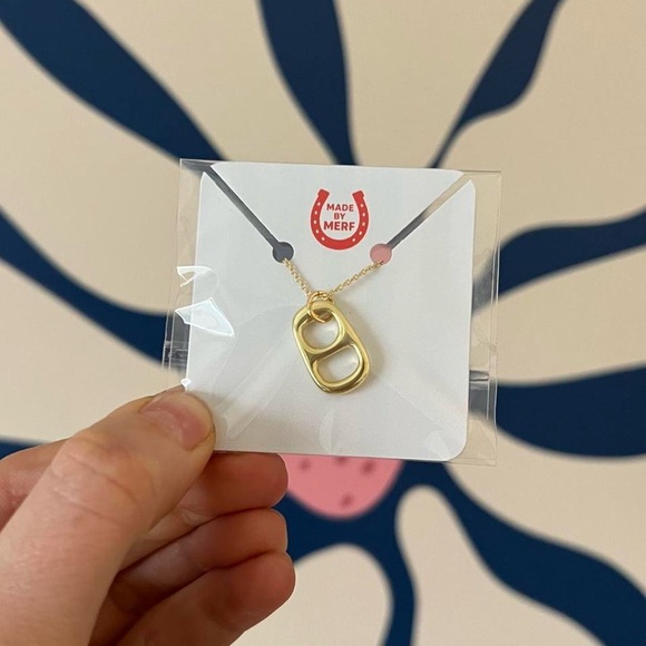 24k Gold Filled Mini Sofa Tab Pendant Necklace - Picture 2 of 5